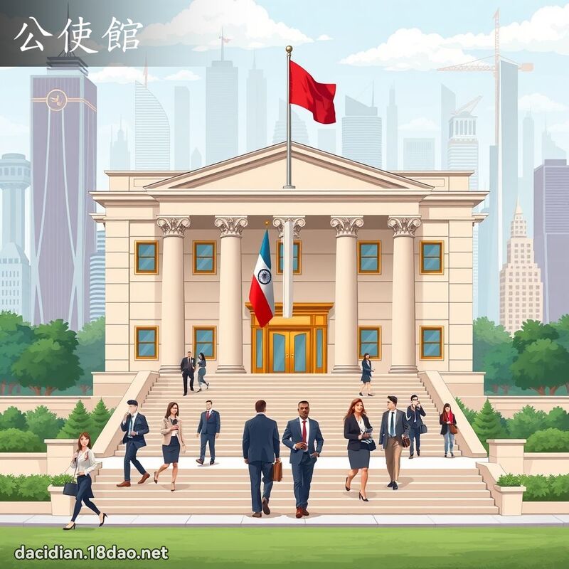公使館 - 國語大辭典配圖
