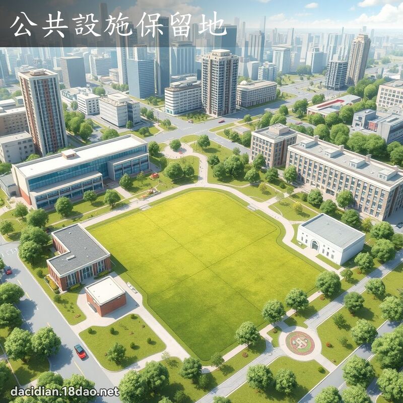 公共設施保留地 - 國語大辭典配圖