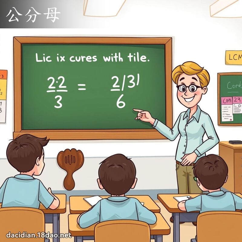 公分母 - 國語大辭典配圖