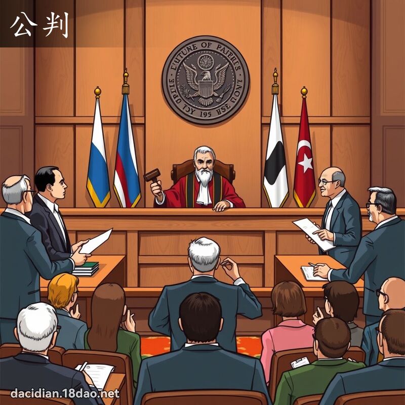 公判 - 国语大辞典配图