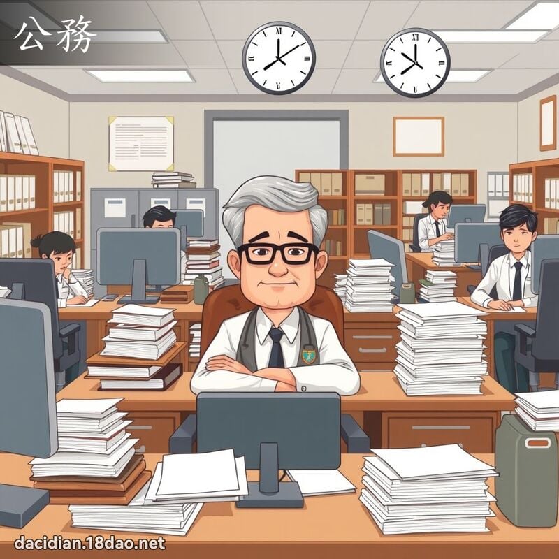 公務 - 國語大辭典配圖