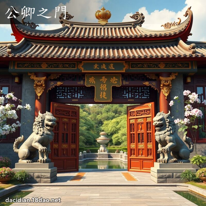 公卿之门 - 国语大辞典配图
