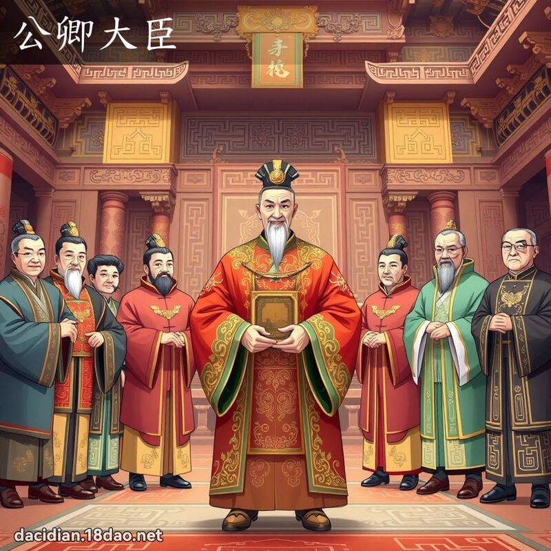 公卿大臣 - 國語大辭典配圖