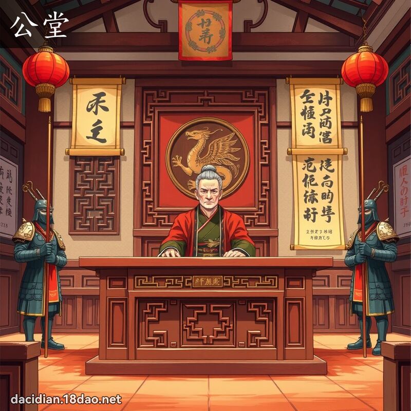 公堂 - 国语大辞典配图