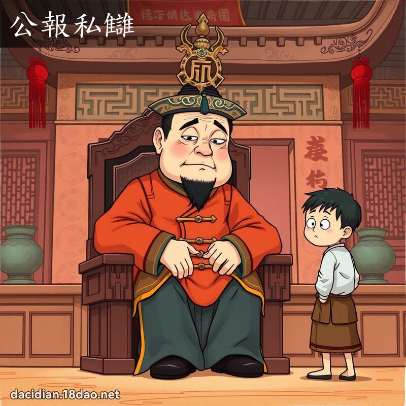 公報私讎 - 國語大辭典配圖
