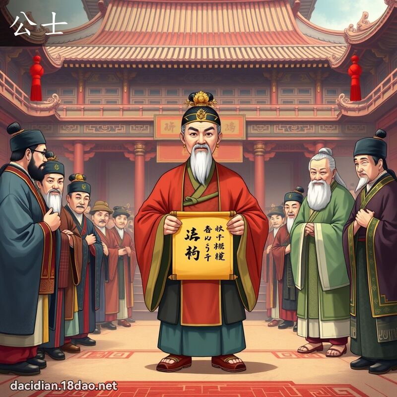 公士 - 国语大辞典配图
