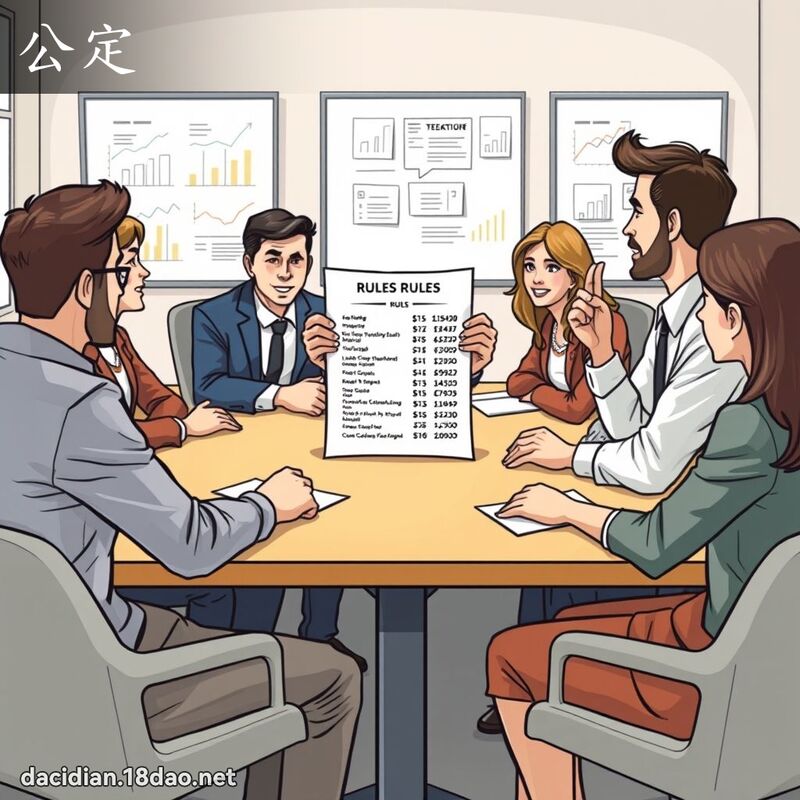 公定 - 国语大辞典配图