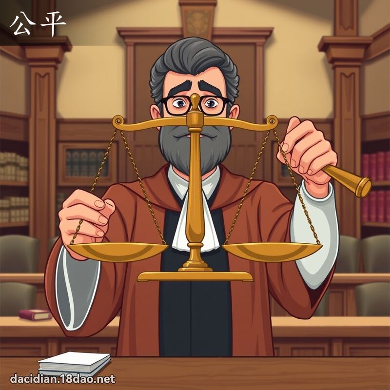 公平 - 國語大辭典配圖