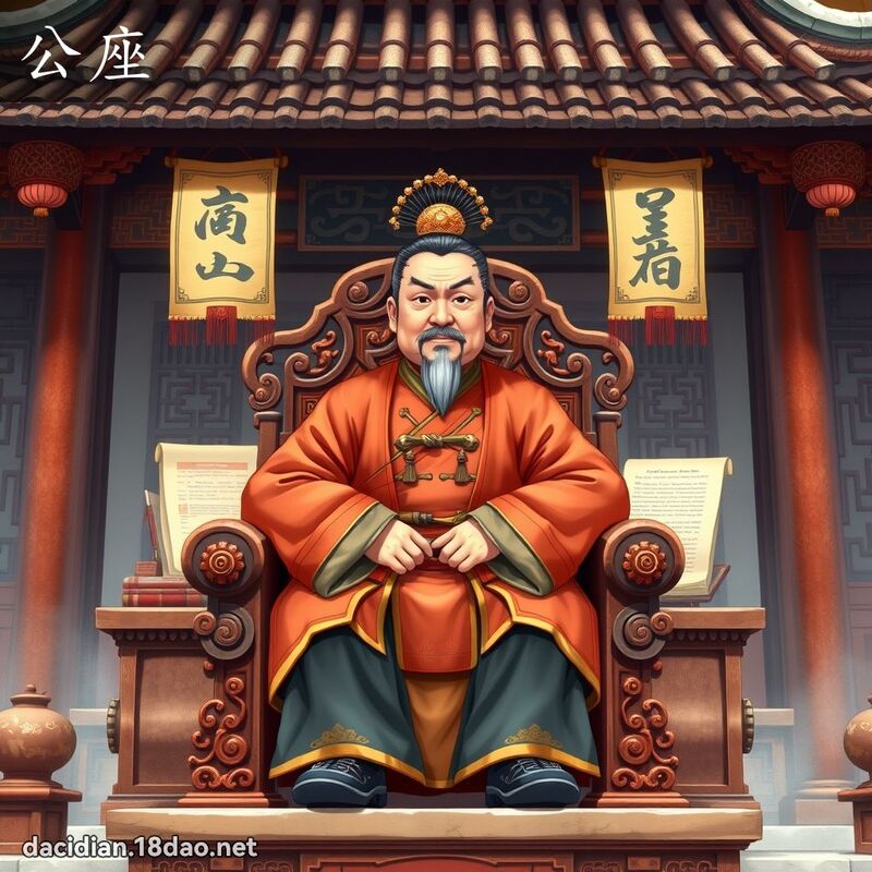 公座 - 國語大辭典配圖