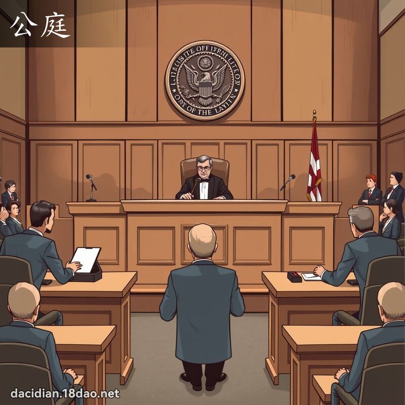 公庭 - 國語大辭典配圖