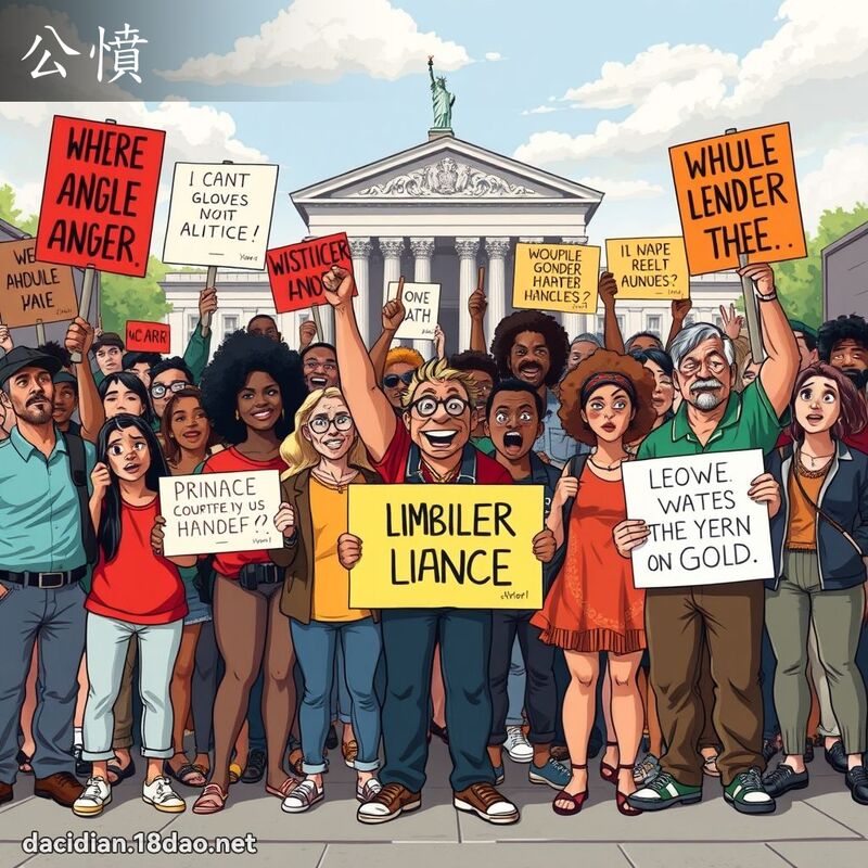 公憤 - 國語大辭典配圖