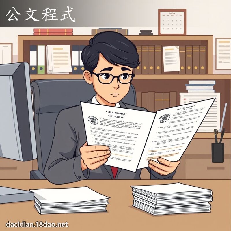 公文程式 - 國語大辭典配圖