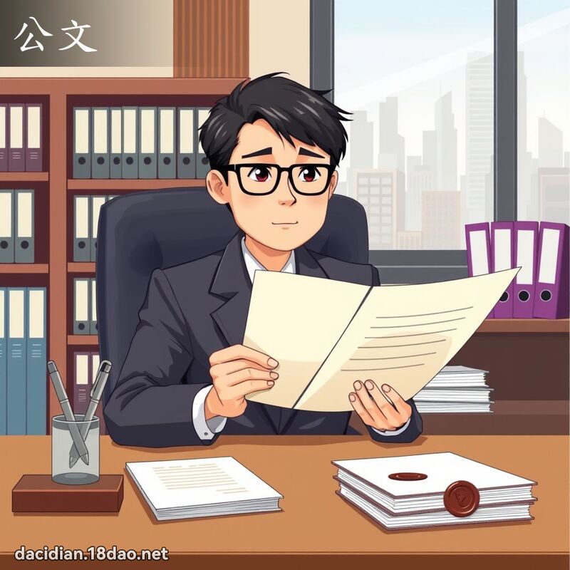 公文 - 国语大辞典配图