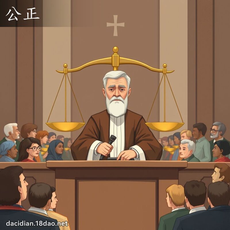 公正 - 国语大辞典配图