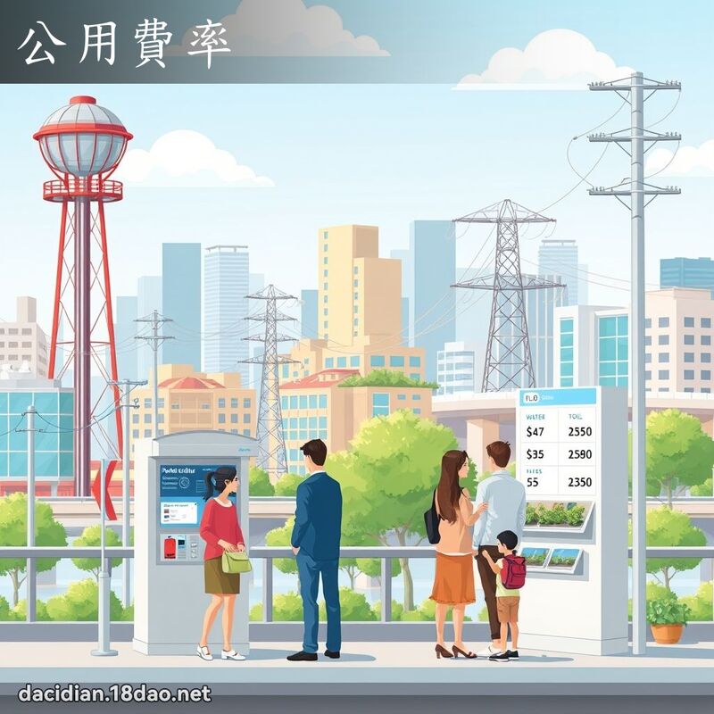 公用費率 - 國語大辭典配圖