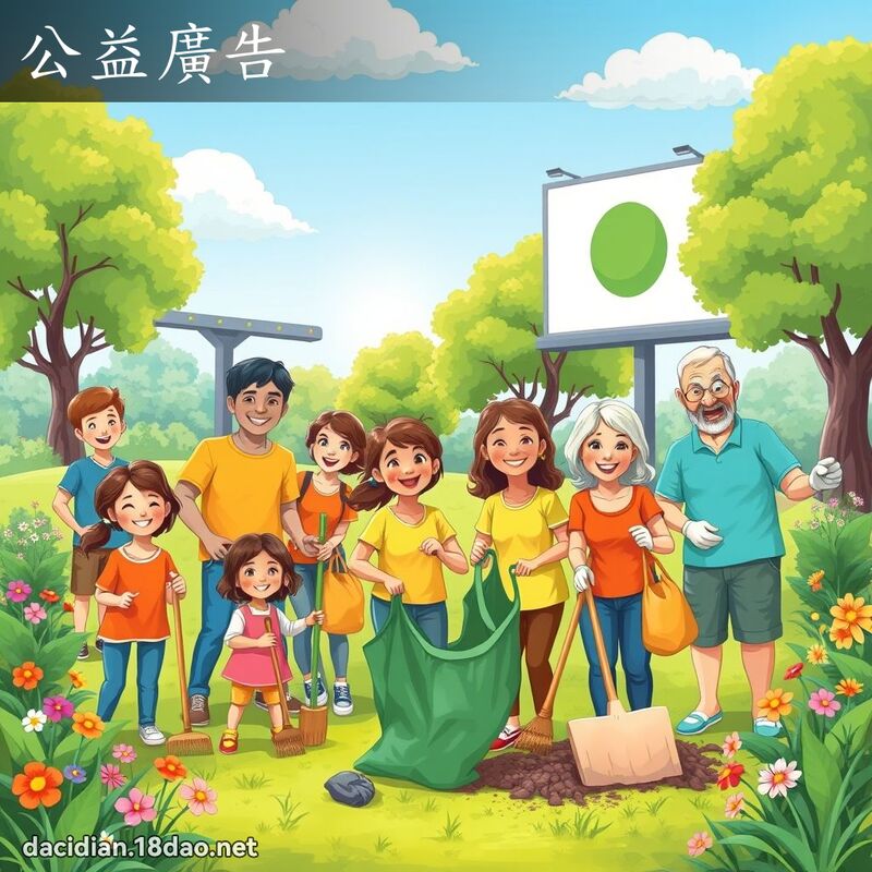 公益广告 - 国语大辞典配图