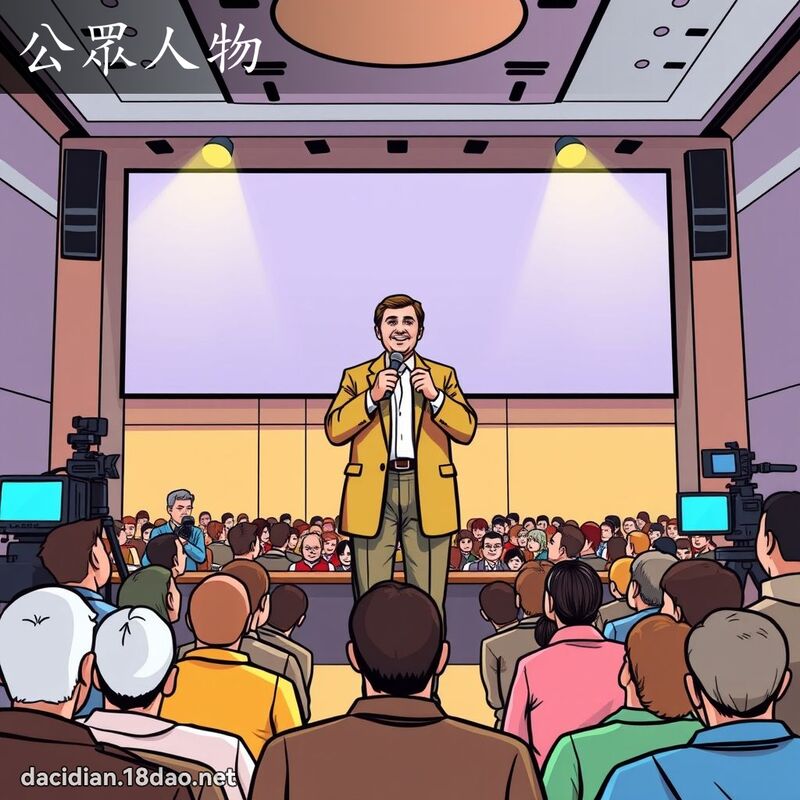 公眾人物 - 國語大辭典配圖