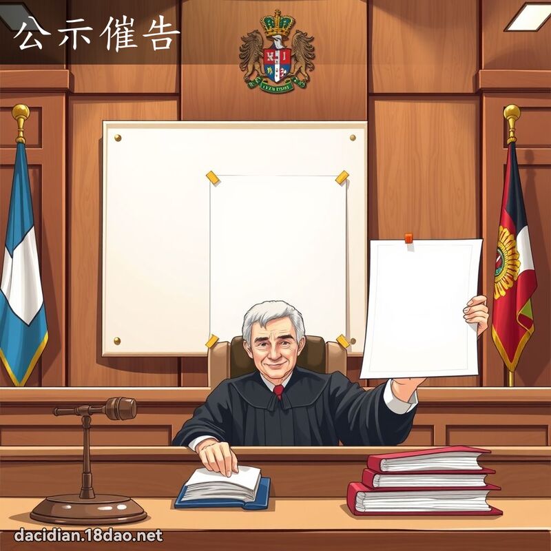 公示催告 - 国语大辞典配图