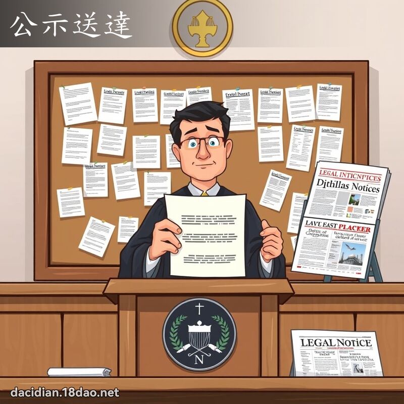 公示送达 - 国语大辞典配图