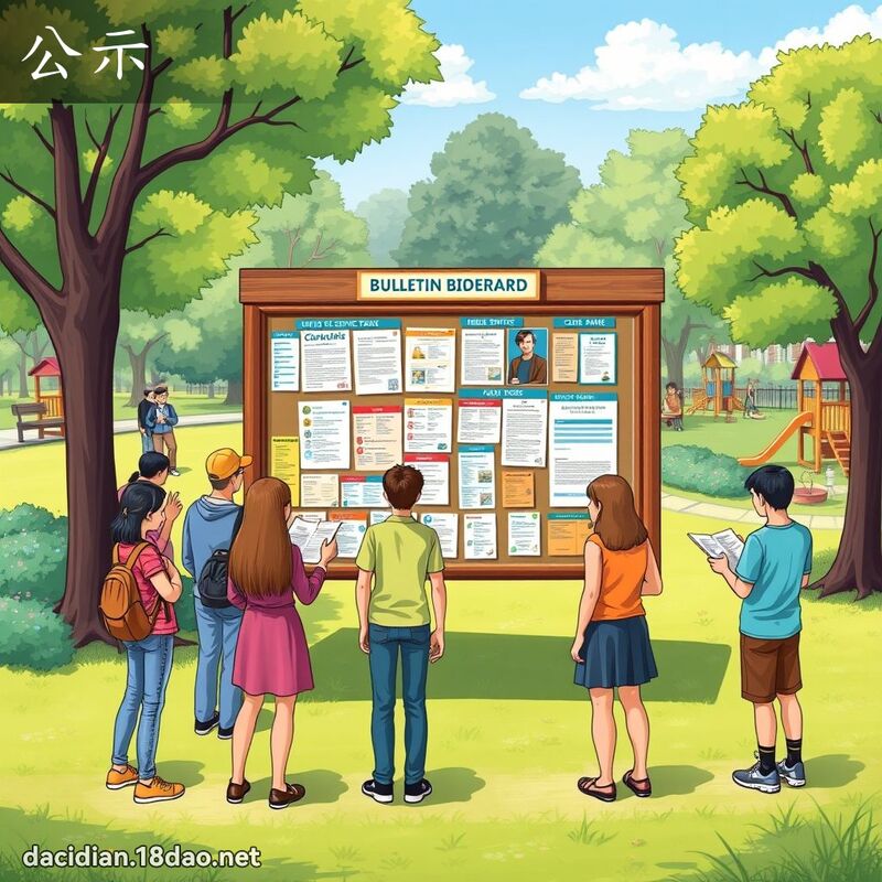 公示 - 国语大辞典配图