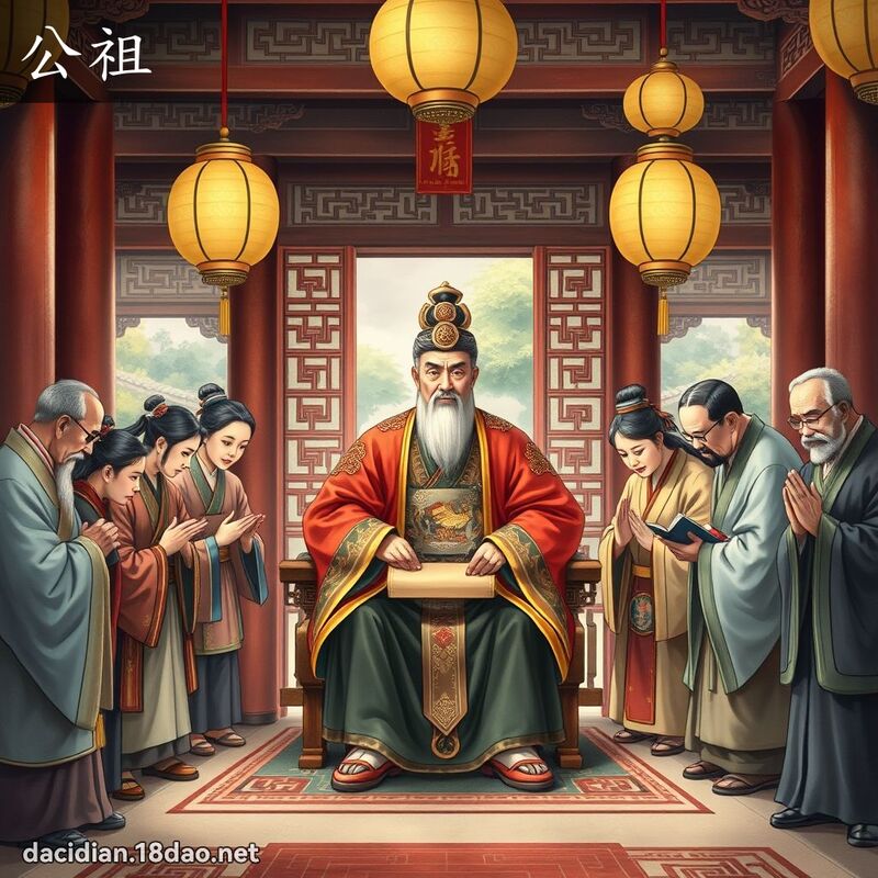 公祖 - 國語大辭典配圖