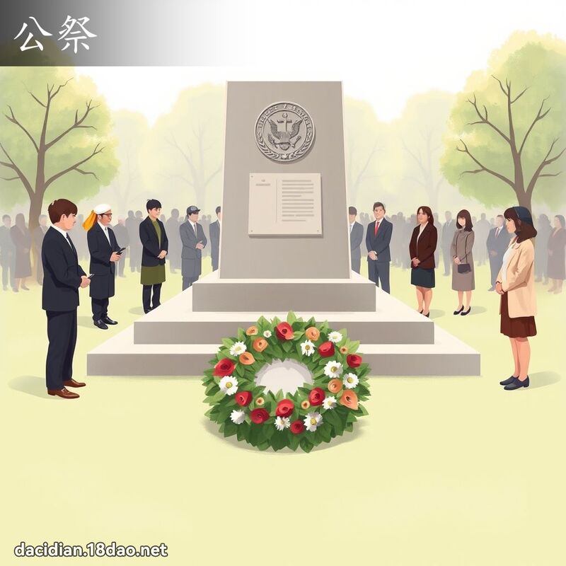 公祭 - 國語大辭典配圖