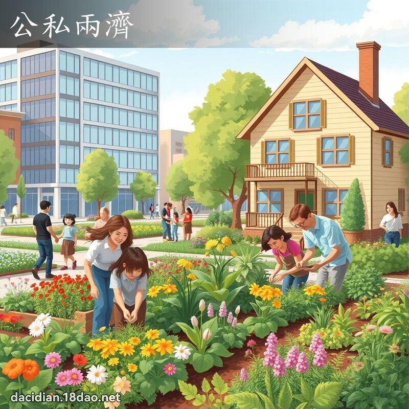 公私两济 - 国语大辞典配图