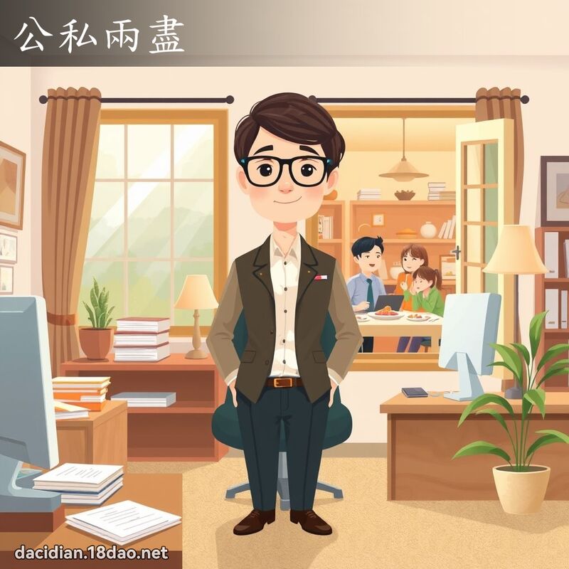 公私两尽 - 国语大辞典配图