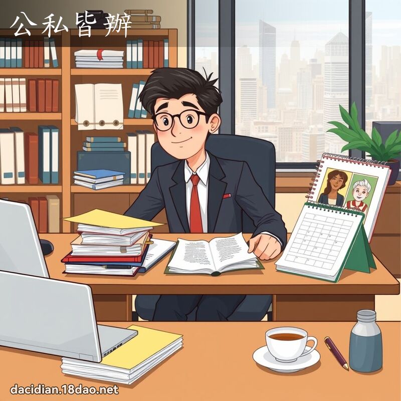 公私皆辦 - 國語大辭典配圖