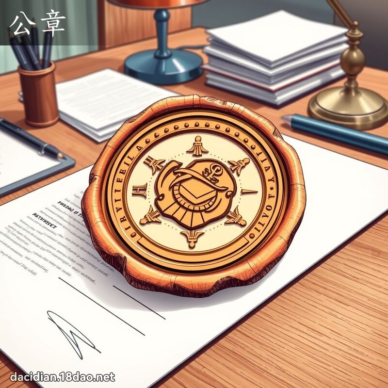 公章 - 國語大辭典配圖