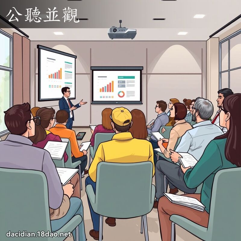 公听並观 - 国语大辞典配图
