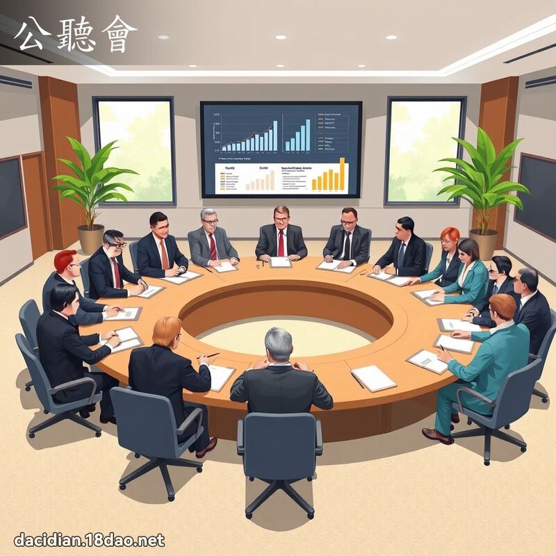 公聽會 - 國語大辭典配圖