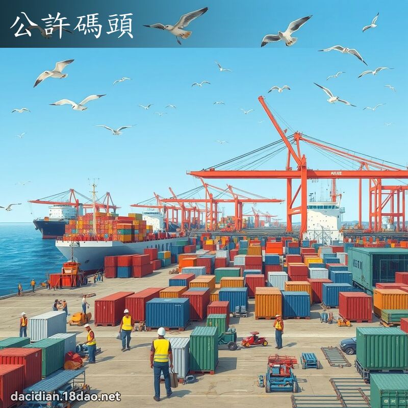 公許碼頭 - 國語大辭典配圖