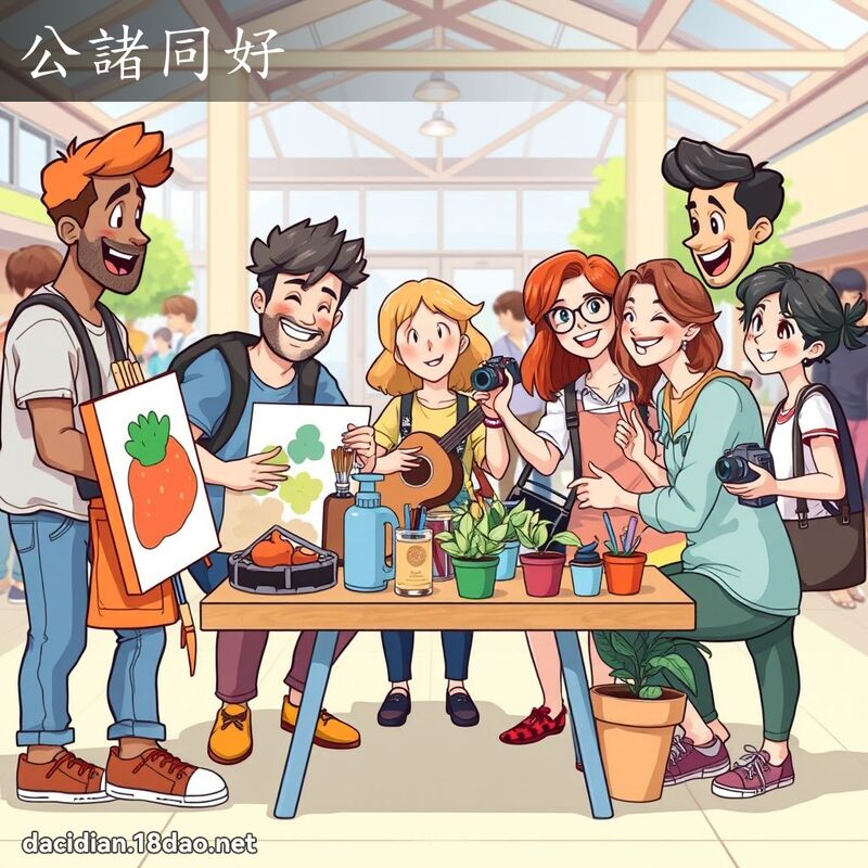 公諸同好 - 國語大辭典配圖
