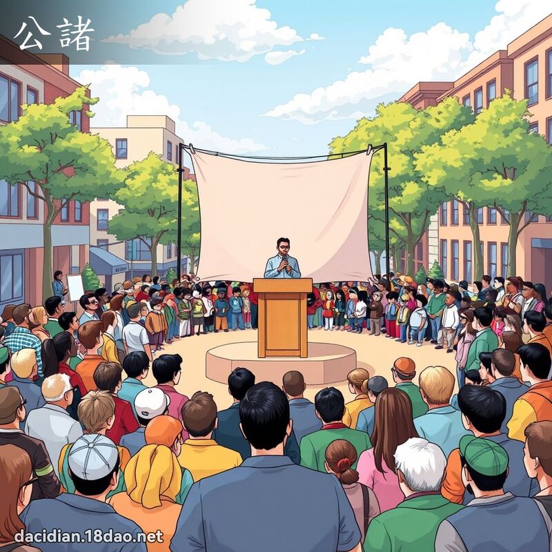 公諸 - 國語大辭典配圖
