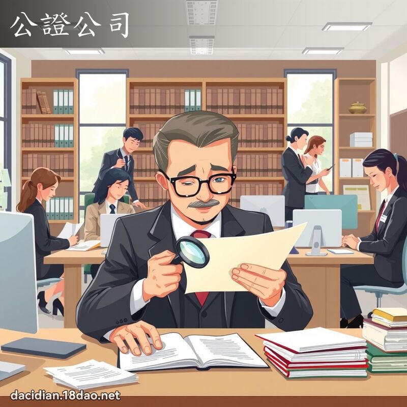 公證公司 - 國語大辭典配圖