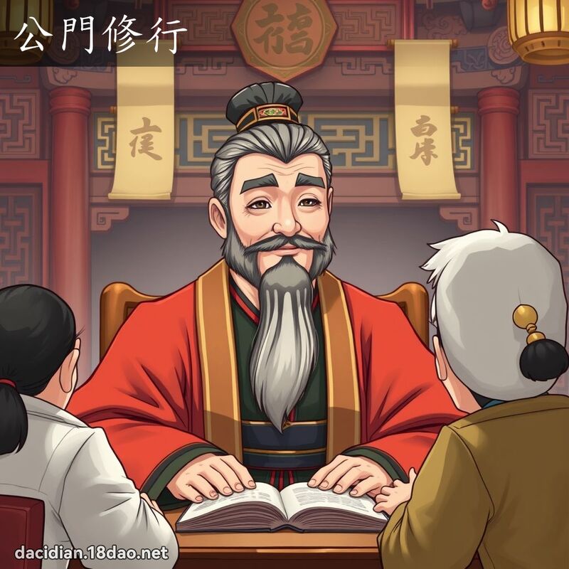 公門修行 - 國語大辭典配圖