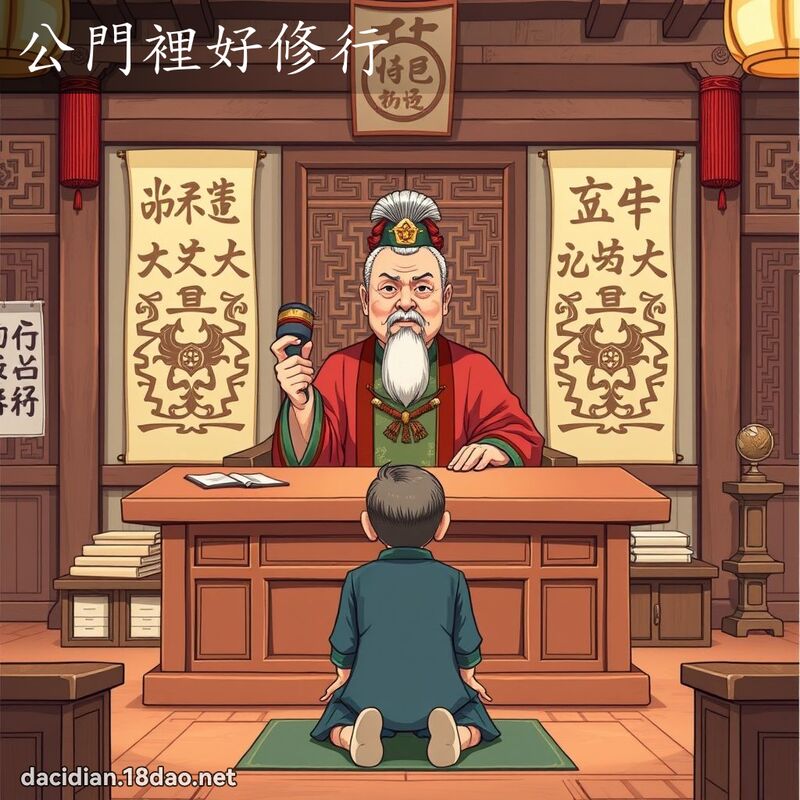 公門裡好修行 - 國語大辭典配圖