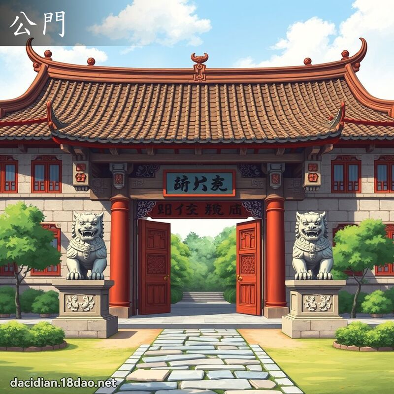公门 - 国语大辞典配图