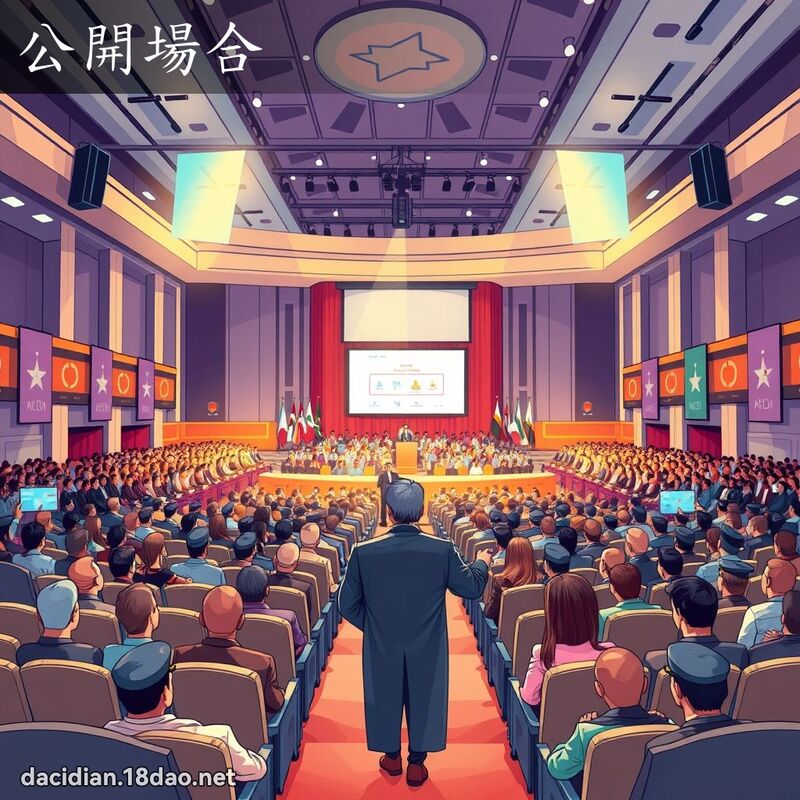 公开场合 - 国语大辞典配图