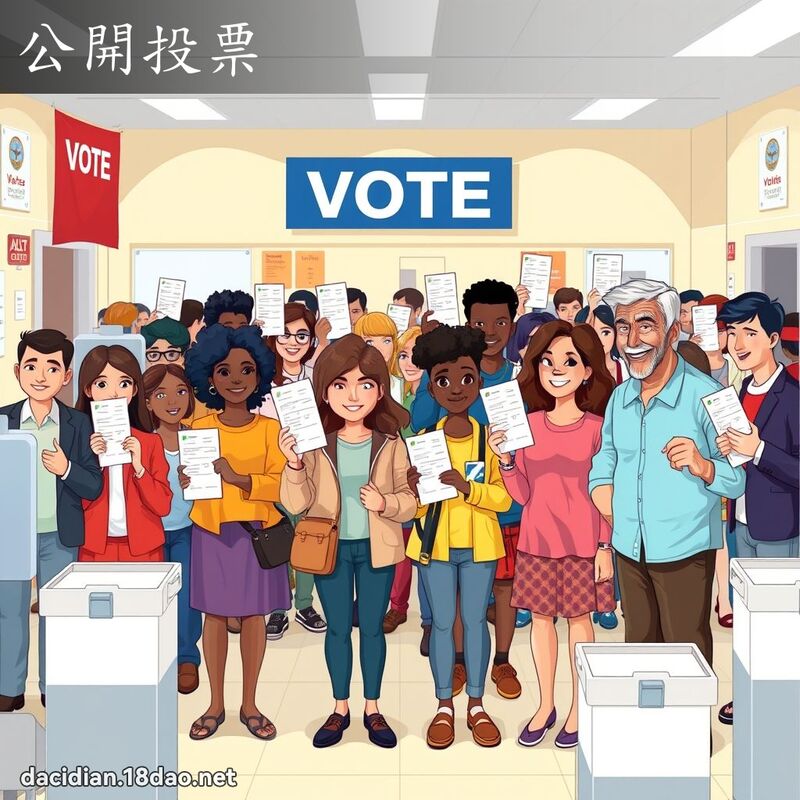 公开投票 - 国语大辞典配图