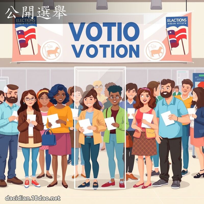 公開選舉 - 國語大辭典配圖