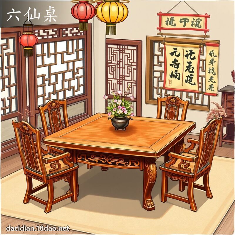 六仙桌 - 国语大辞典配图