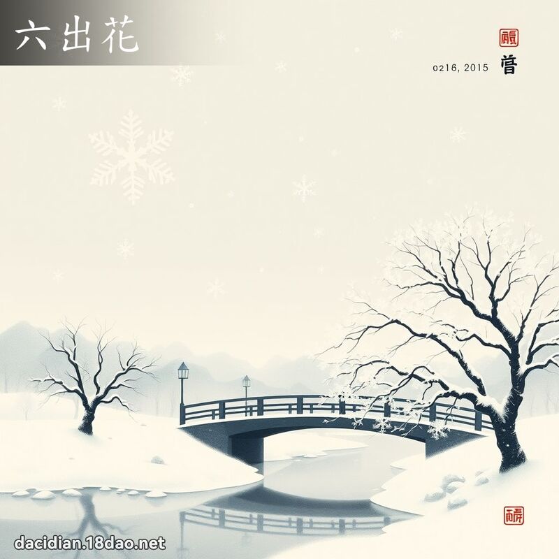 六出花 - 国语大辞典配图