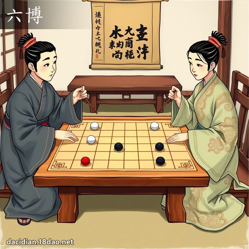 六博 - 国语大辞典配图