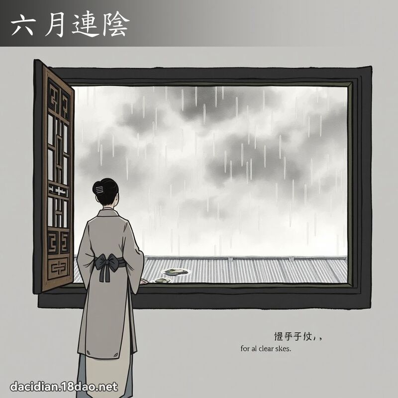 六月連陰 - 國語大辭典配圖