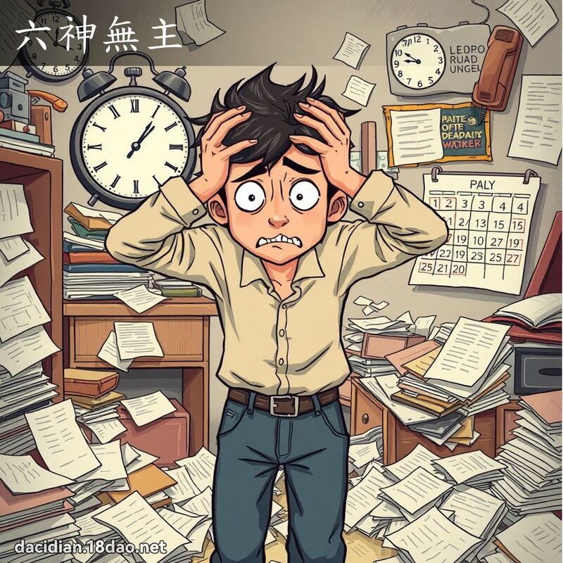 六神無主 - 國語大辭典配圖