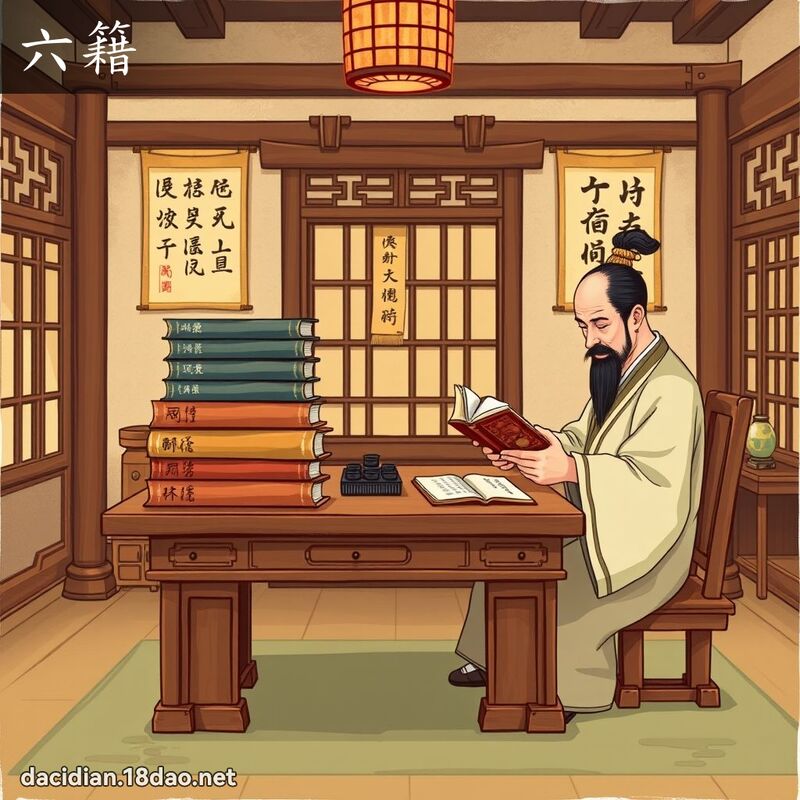 六籍 - 國語大辭典配圖