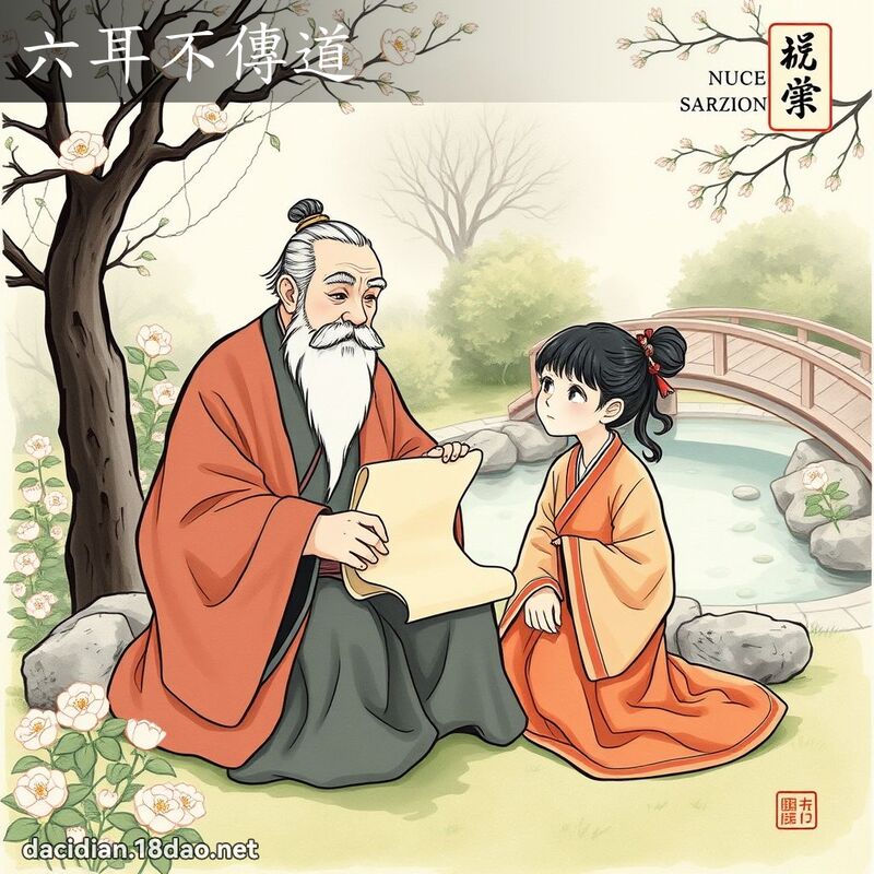 六耳不传道 - 国语大辞典配图