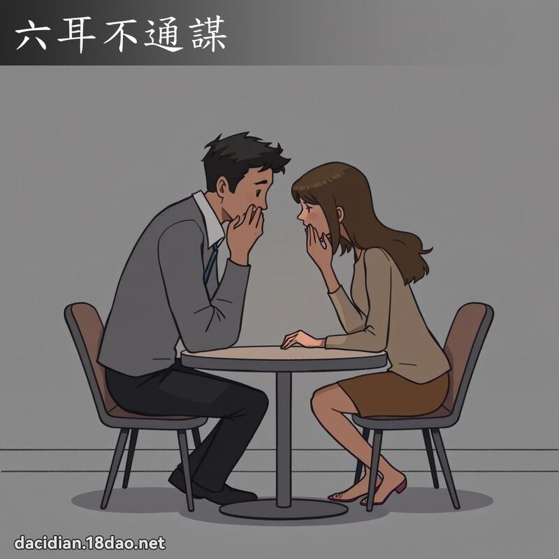 六耳不通谋 - 国语大辞典配图